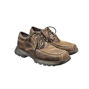 Bed Stu Shoes Men's Size 8 US 42 EU VTG Brown Leather Chunky Sole Oxfords‎ Shoes